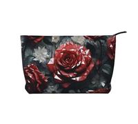WZYCWB Trousse de maquillage de voyage imprimée météo, parfaite pour les voyages d'affaires et les vacances., Rose en verre, Taille unique