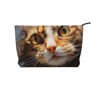 WZYCWB Trousse de maquillage de voyage imprimée pêche juteuse, parfaite pour les voyages d'affaires et les vacances., Look intense, Taille unique
