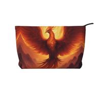 WZYCWB Trousse de maquillage de voyage imprimée Père Noël, parfaite pour les voyages d'affaires et les vacances., Magnifique phénix, Taille unique