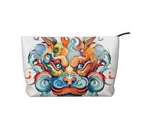 WZYCWB Trousse de maquillage de voyage imprimée renard, parfaite pour les voyages d'affaires et les vacances., Expressions drôles, Taille unique