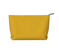 WZYCWB Trousse de maquillage en velours côtelé doré de couleur unie, sac à main portable à fermeture éclair, adapté pour les voyages et le rangement quotidien, les cosmétiques