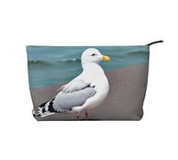 WZYCWB Trousse de toilette à motif avatar alpaga, indispensable pour organiser les cosmétiques et les produits de soins de la peau., Mouette mignonne, Taille unique