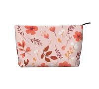 WZYCWB Trousse de toilette à motif cerf de couleur unie, indispensable pour organiser les cosmétiques et les produits de soins de la peau., Petite fleur écrasée, Taille unique