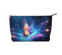 WZYCWB Trousse de toilette à motif chat rayé, indispensable pour organiser les cosmétiques et produits de soins de la peau., Papillon étrange, Taille unique