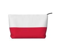 WZYCWB Trousse de toilette à motif drapeau du Wyoming, indispensable pour organiser les cosmétiques et les produits de soins de la peau., Drapeau polonais, Taille unique