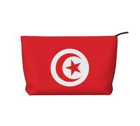 WZYCWB Trousse de toilette à motif drapeau du Wyoming, indispensable pour organiser les cosmétiques et les produits de soins de la peau., Drapeau Tunisie, Taille unique