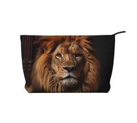 WZYCWB Trousse de toilette à motif océan profond, indispensable pour organiser les cosmétiques et les produits de soins de la peau., Le regard du lion, Taille unique