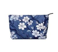 WZYCWB Trousse de toilette à motif plumage, indispensable pour organiser les cosmétiques et produits de soins de la peau., Motif floral prune, Taille unique