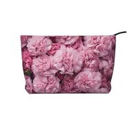 WZYCWB Trousse de toilette à motif plumage, indispensable pour organiser les cosmétiques et produits de soins de la peau., Fleurs roses, Taille unique