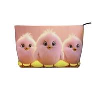 WZYCWB Trousse de toilette à motif plumage, indispensable pour organiser les cosmétiques et produits de soins de la peau., Poussin rose, Taille unique