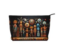 WZYCWB Trousse de toilette à motif tournesols sous le rebord de la fenêtre, indispensable pour organiser les cosmétiques et les produits de soins de la peau., Totem primitif, Taille unique
