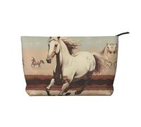 WZYCWB Trousse de toilette à motif tournesols sous le rebord de la fenêtre, indispensable pour organiser les cosmétiques et les produits de soins de la peau., Cheval blanc cabré, Taille unique