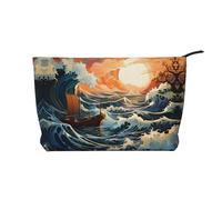 WZYCWB Trousse de toilette à motif tournesols sous le rebord de la fenêtre, indispensable pour organiser les cosmétiques et les produits de soins de la peau., Sea and Sail, Taille unique