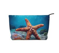 WZYCWB Trousse de toilette à motifs Steampunk Gear, indispensable pour organiser les cosmétiques et les produits de soins de la peau., Étoile de mer dans la mer, Taille unique