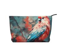 WZYCWB Trousse de toilette à motifs Steampunk Gear, indispensable pour organiser les cosmétiques et les produits de soins de la peau., Perroquet debout, Taille unique