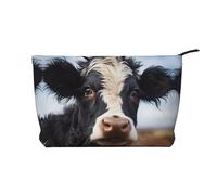 WZYCWB Trousse de toilette motif girafe mère et enfant, indispensable pour organiser les cosmétiques et produits de soins de la peau., Jolie vache., Taille unique