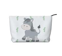 WZYCWB Trousse de toilette motif poule chantante, indispensable pour organiser les cosmétiques et les produits de soins de la peau., Âne souriant, Taille unique