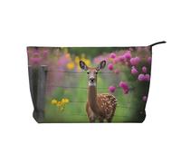 WZYCWB Trousse de toilette rose à motif chat de dessin animé, indispensable pour organiser les cosmétiques et produits de soins de la peau., Un beau cerf, Taille unique