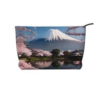 WZYCWB Trousse de toilette sous-marine à motifs poissons récifs, indispensable pour organiser les cosmétiques et les produits de soins de la peau., Mt. Fuji au début du printemps, Taille unique