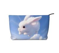 WZYCWB Trousse de toilette Windmills à motifs, indispensable pour organiser les cosmétiques et les produits de soins de la peau., Lapin blanc, Taille unique