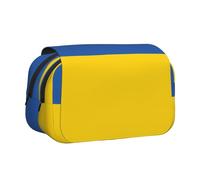 WZYCWB Trousse portable à motif drapeau de l'Ukraine, idéale pour organiser les stylos au bureau ou ranger des pinceaux de maquillage