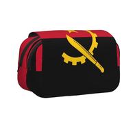 WZYCWB Trousse portable avec drapeau de l'Angola idéale pour organiser les stylos au bureau ou ranger des pinceaux de maquillage
