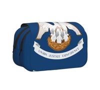 WZYCWB Trousse portable avec drapeau de l'État de Louisiane, idéale pour organiser les stylos au bureau ou ranger des pinceaux de maquillage