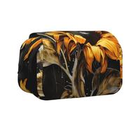 WZYCWB Trousse portable avec illustration de tournesol, idéale pour organiser les stylos au bureau ou ranger des pinceaux de maquillage
