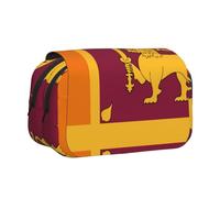 WZYCWB Trousse portable avec impression drapeau du Sri Lanka idéale pour organiser les stylos au bureau ou ranger des pinceaux de maquillage