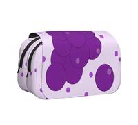 WZYCWB Trousse portable avec motif de raisin de dessin animé, idéale pour organiser les stylos au bureau ou ranger des pinceaux de maquillage