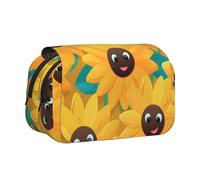 WZYCWB Trousse portable avec motif tournesol - Idéale pour organiser les stylos au bureau ou ranger des pinceaux de maquillage