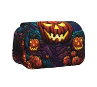WZYCWB Trousse portable citrouille terreur idéale pour organiser les stylos au bureau ou ranger des pinceaux de maquillage