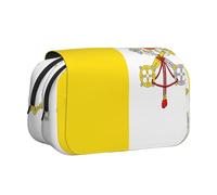 WZYCWB Trousse portable drapeau du Vatican idéale pour organiser les stylos au bureau ou ranger des pinceaux de maquillage