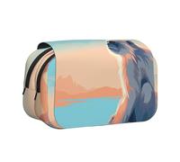 WZYCWB Trousse portable Lonely Monkey Printing idéale pour organiser les stylos au bureau ou ranger des pinceaux de maquillage