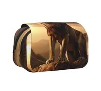 WZYCWB Trousse portable Mountain Lion idéale pour organiser les stylos au bureau ou ranger des pinceaux de maquillage