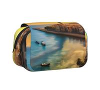 WZYCWB Trousse portable Sunset in Barcelona idéale pour organiser vos stylos au bureau ou ranger vos pinceaux de maquillage
