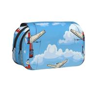 WZYCWB Trousse portable Wings in the Sky idéale pour organiser les stylos au bureau ou ranger des pinceaux de maquillage