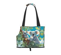 WZYCWB Two Happy Koalas Sac à bandoulière pour animal domestique léger et respirant Motif koalas