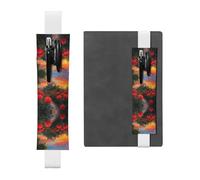 WZYCWB Un beau marque-page réglable en forme de château, porte-stylo en cuir, parfait pour la rentrée scolaire, cadeau de Noël, marque-page en cuir, porte-stylo