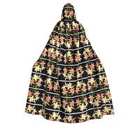 WZYCWB Un bouquet de lys en pleine floraison - Cape à capuche imprimée adaptée pour un bal masqué, une fête d'Halloween ou un cosplay
