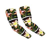 WZYCWB Un bouquet de lys en pleine floraison, manches de protection solaire sensation de glace, adaptées pour toutes les saisons, adaptées pour le golf, le cyclisme, la pêche, le jardinage, etc.