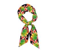 WZYCWB Un bouquet de tulipes en soie imprimée 119,1 x 7,9 cm, châle léger, doux et chaud