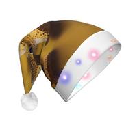 WZYCWB Un joli chapeau de Père Noël à motif étoile de mer | Chapeau de vacances lumineux en peluche pour Noël, Nouvel An et événements de fête
