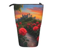 WZYCWB Une belle boîte de rangement rétractable en forme de château pour les porte-stylos, les pinceaux de maquillage ou les sacs à cordon de serrage.