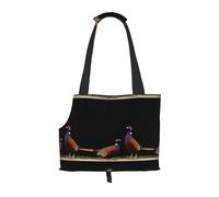 WZYCWB Une paire de sacs à bandoulière imprimés faisans pour animal domestique - Léger et respirant Petit sac à bandoulière pour animal de compagnie