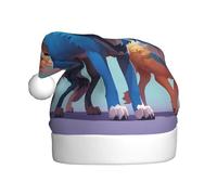 WZYCWB Unity Wolf Lot de bonnets de Père Noël à motifs - Parfait pour le réveillon de Noël, le Nouvel An et les fêtes de fin d'année