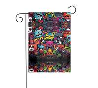 WZYCWB Wacky Dolls Drapeaux décoratifs de jardin imprimés imperméables petits drapeaux d'extérieur Décoration d'ambiance festive