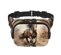WZYCWB Western Horse Sac banane de sport, sac à bandoulière tendance et tendance, petit sac de voyage léger
