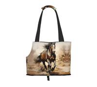 WZYCWB Western Horse Sac de voyage léger pour chats et sac à bandoulière respirant pour petit chien pour un transport facile
