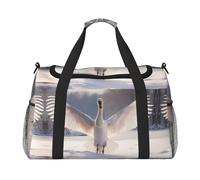 WZYCWB Windmills Sac de voyage portable Sac de w nd Sac de fitness Sac de yoga adapté pour le fitness et d'autres scénarios, Cygne blanc., Taille unique